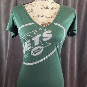 NFL New York Jets Ladies V Neck T Small